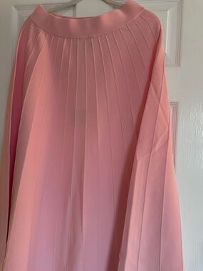 Aleeza Paris Pleated Maxi  Skirt - Pink